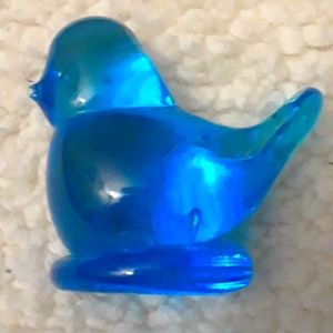 Blue glass bird